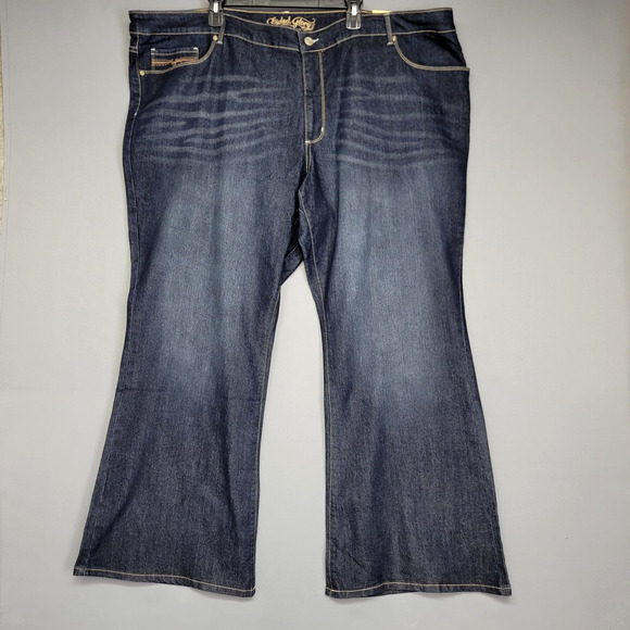 Faded Glory Flare Jeans Womens 30W Medium Wash Stretch Bootcut Classic Denim New - Picture 1 of 15